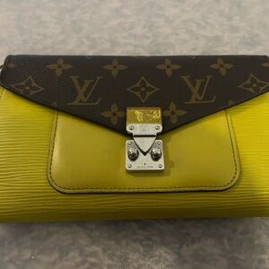 Louis Vuitton Yellow and Brown Full Wallet